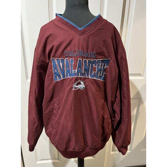 Colorado Avalanche Hockey Pull Over Shell Jacket Men’s Size Medium - Picture 1 of 5